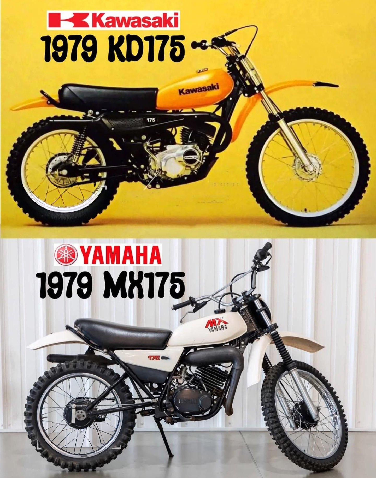 1979 Yamaha IT400 vs 1979 Kawasaki KDX400🔥 *Rear wheel horsepower
