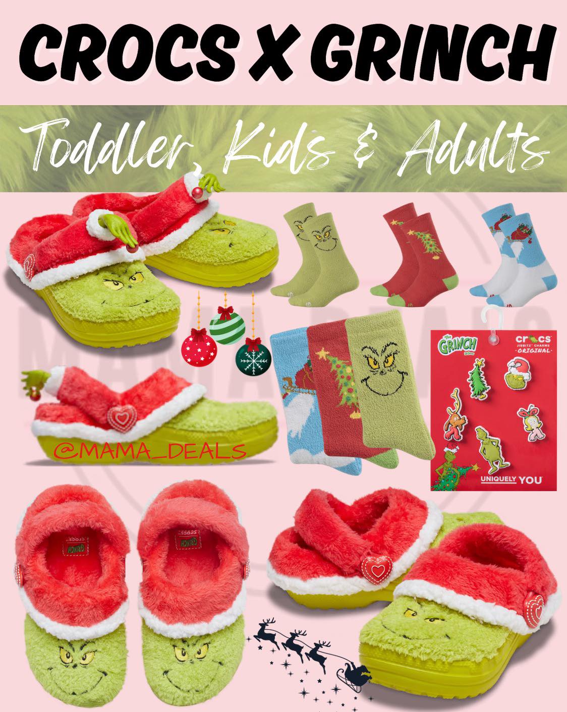 Mama - New Crocs x Grinch ⬇️🔗 | Facebook
