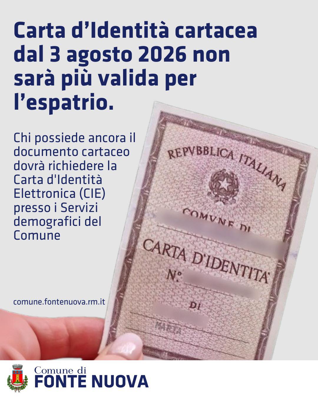 Snellimento della procedura per richiedere passaporti e carte di identità per ci