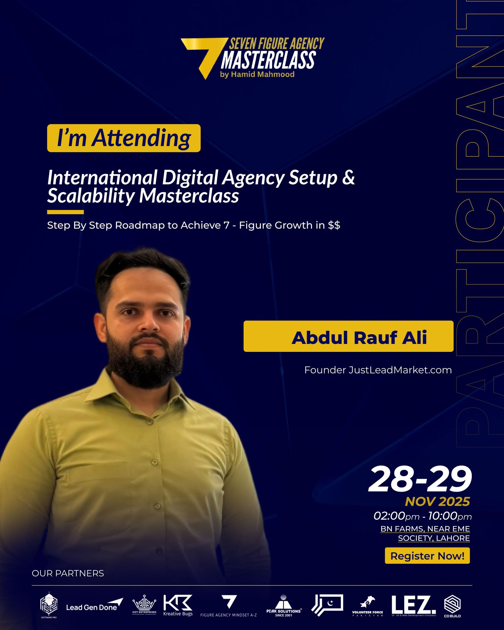 7-Figure - We are excited to welcome Mr. Abdul Rauf Ali, Founder of ...