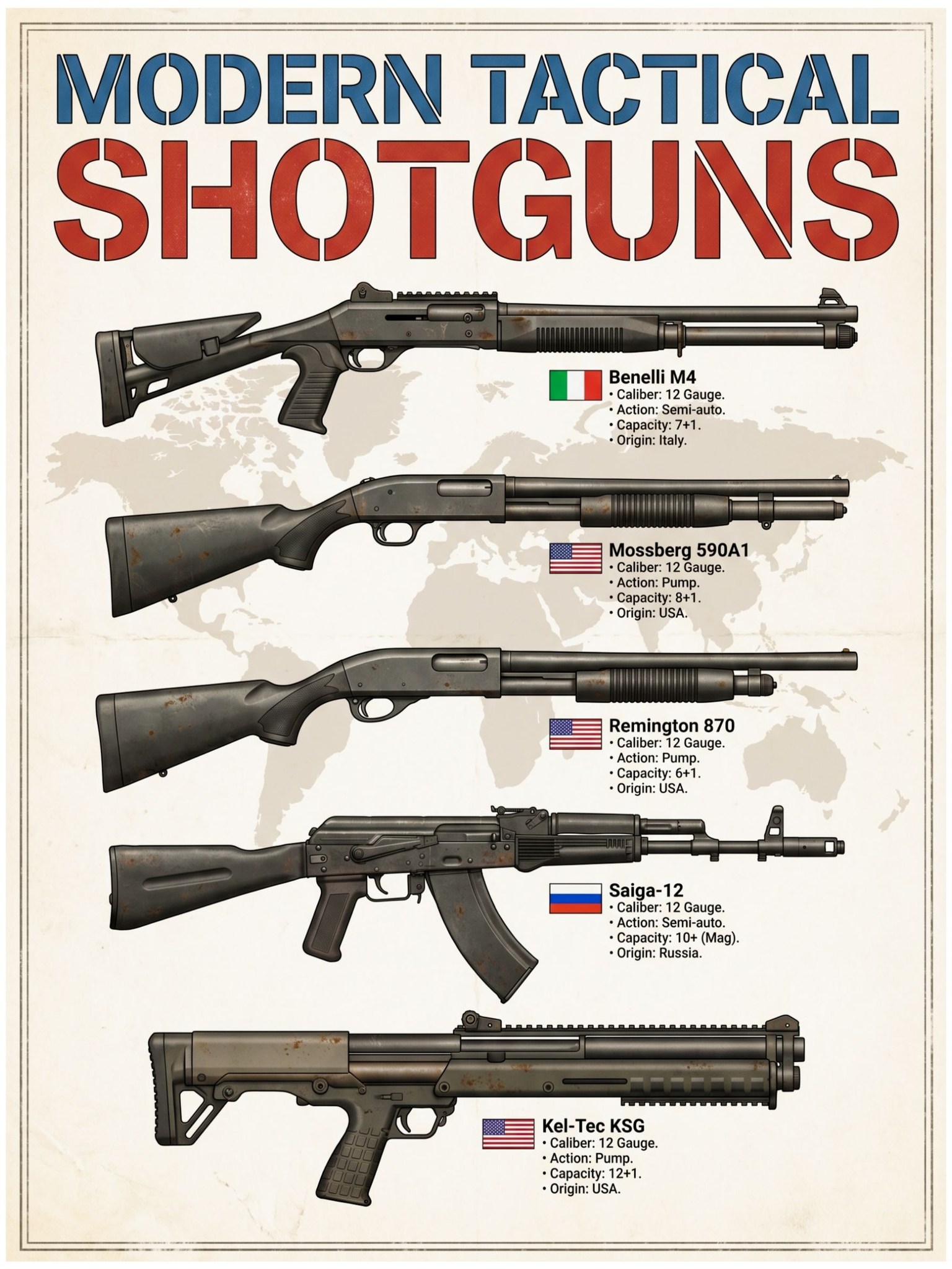 From the pump to the semi auto, from classics like the Remington 