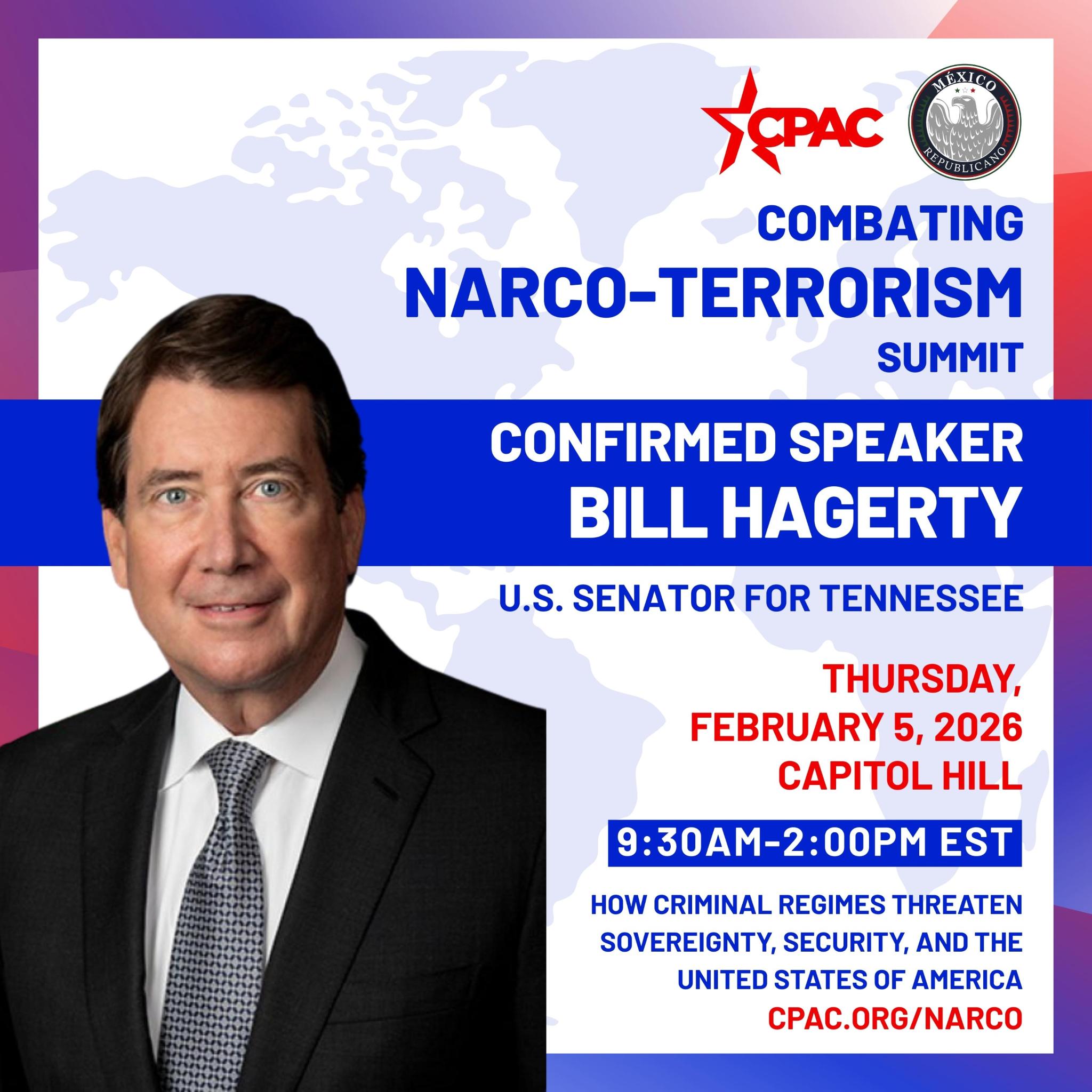 CPAC - Confirmed: Bill Hagerty for Combating... | Facebook