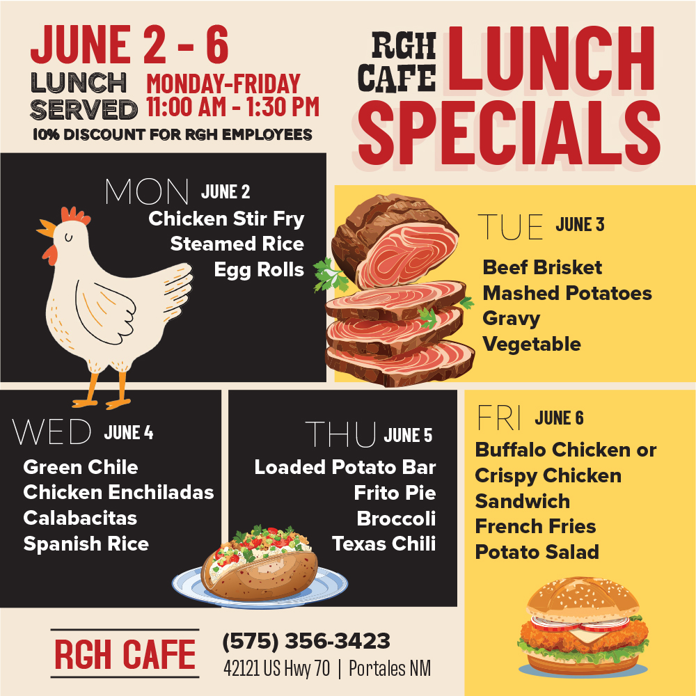 RGH - Join us for these delicious and budget-friendly lunch specials at ...