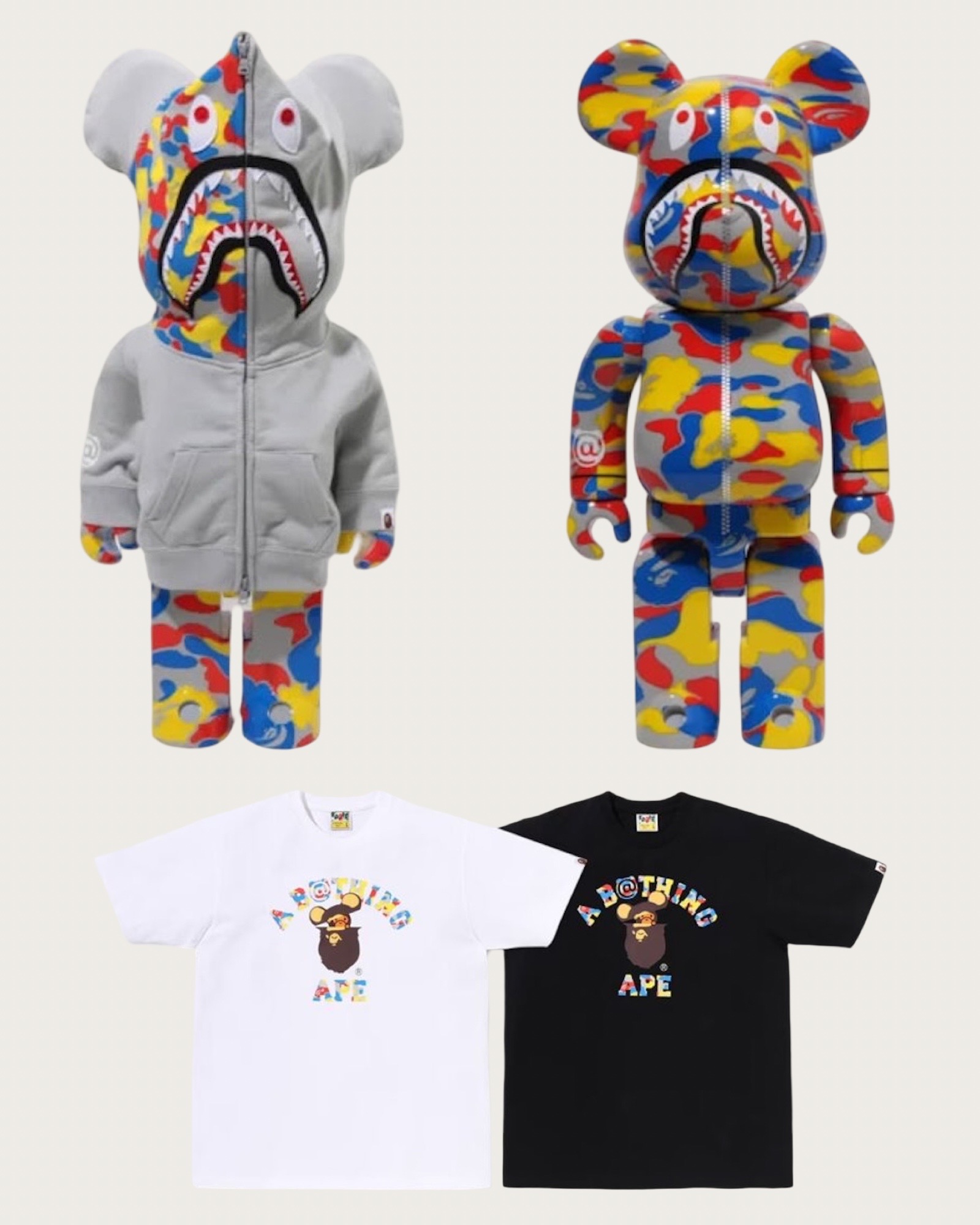 BAPE x MEDICOM TOY 30th Anniversary Collection drops August 8th