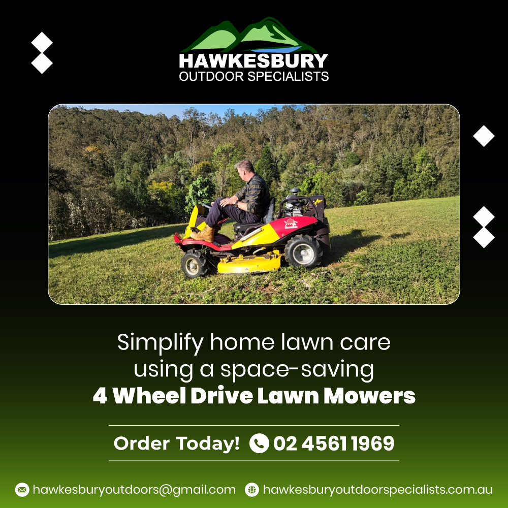 Hawkesbury - Simplify your lawn maintenance with space-saving 4 Wheel ...