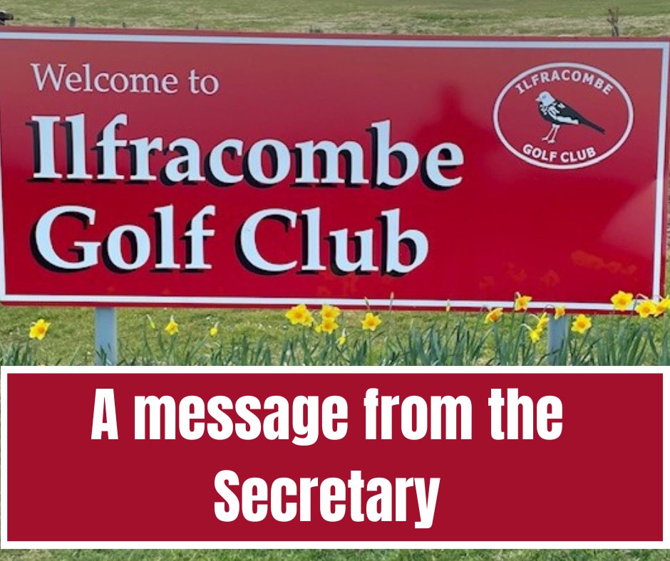 Ilfracombe - 📣A message from our Club Secretary The conclusion of the ...