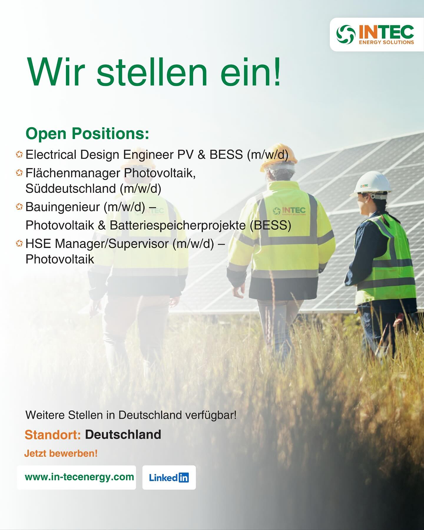 Intec - INTEC Energy Solutions wächst in Deutschland – und wir stellen ...