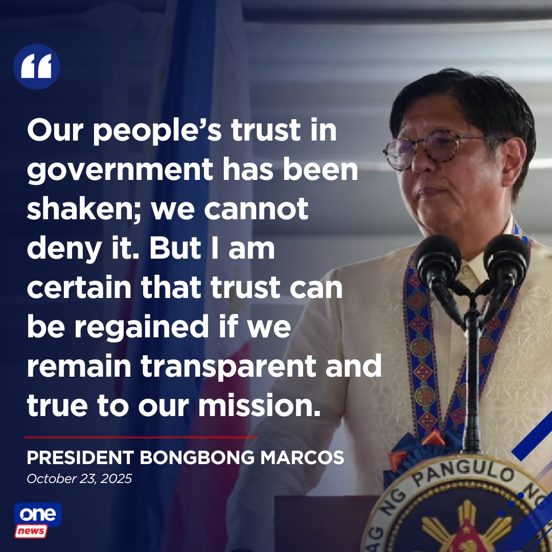ONE News - President Bongbong Marcos said the government... | Facebook