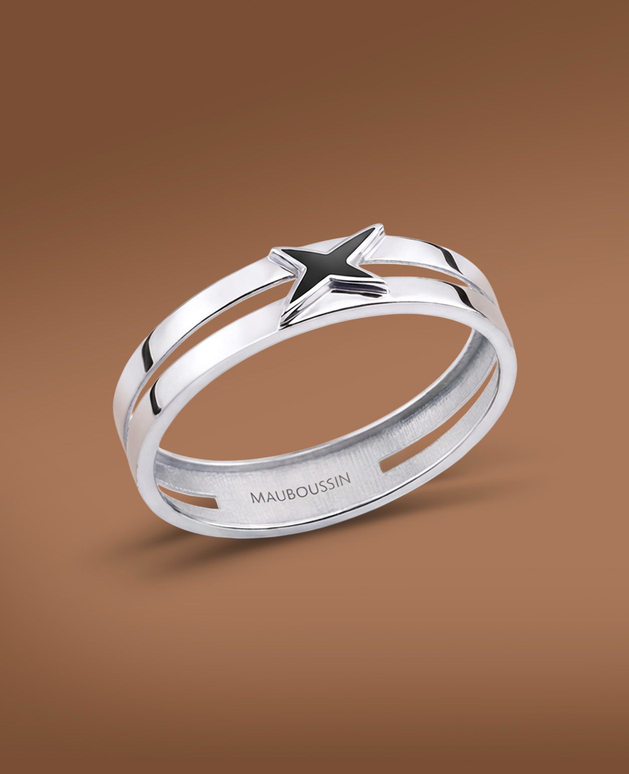 Bague Mauboussin Capsule D'émotion Or Rose Saphir Jaune - Bijou Occasion Luxe