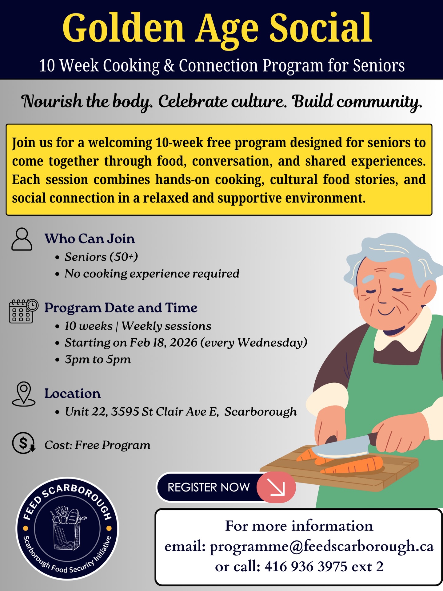 Feed - 🍲 Golden Age Social 10-Week Cooking & Connection Program for ...