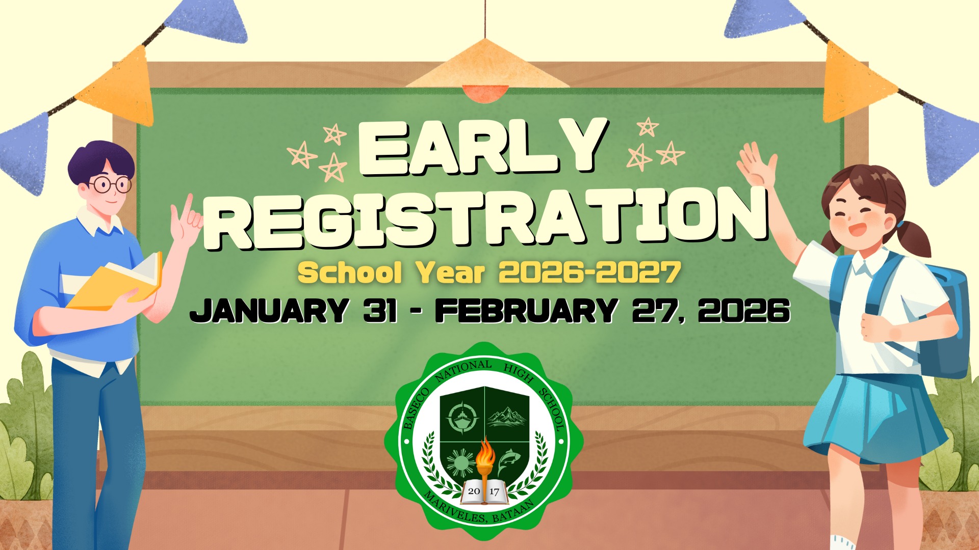 EARLY REGISTRATION | School... - Baseco National High School | Facebook