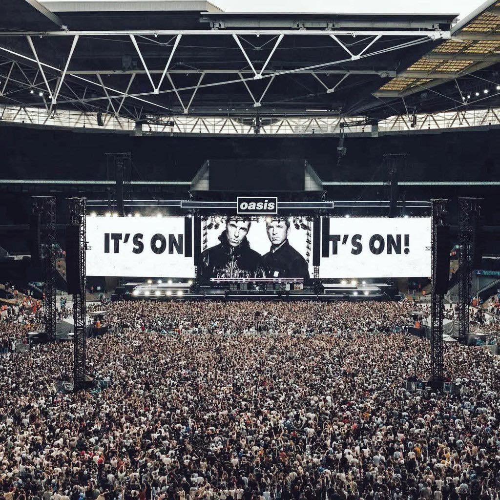 Night four. #OasisLive25. As you were. Who's joining us? #oasis