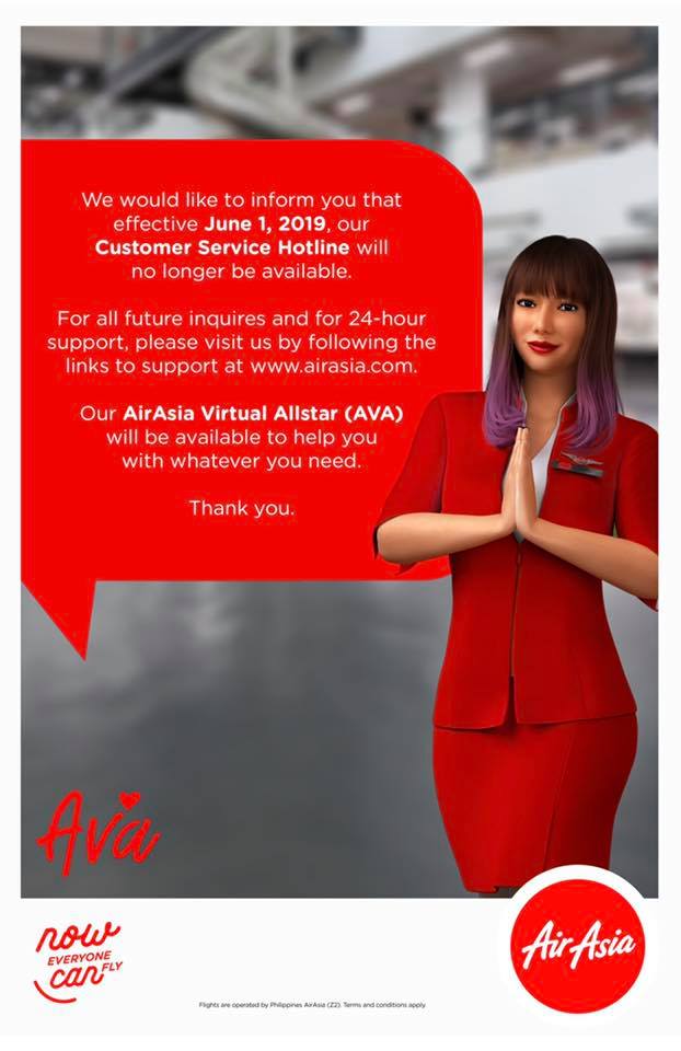 Traevents Airasia Advisory On Customer Service Hotline Facebook