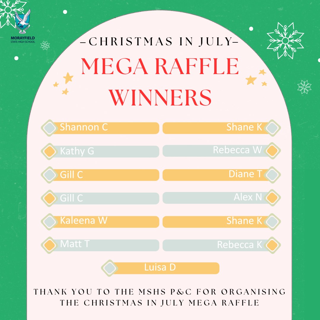 Morayfield - 🎉 Congratulations to the Christmas in July Mega Raffle ...