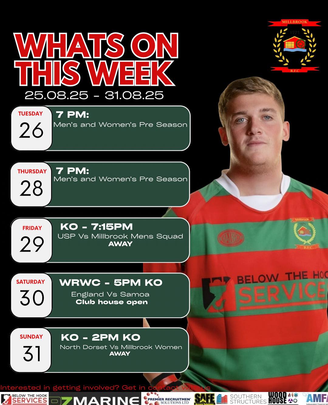 Big week coming up for Millbrook... - Millbrook Rugby Club | Facebook