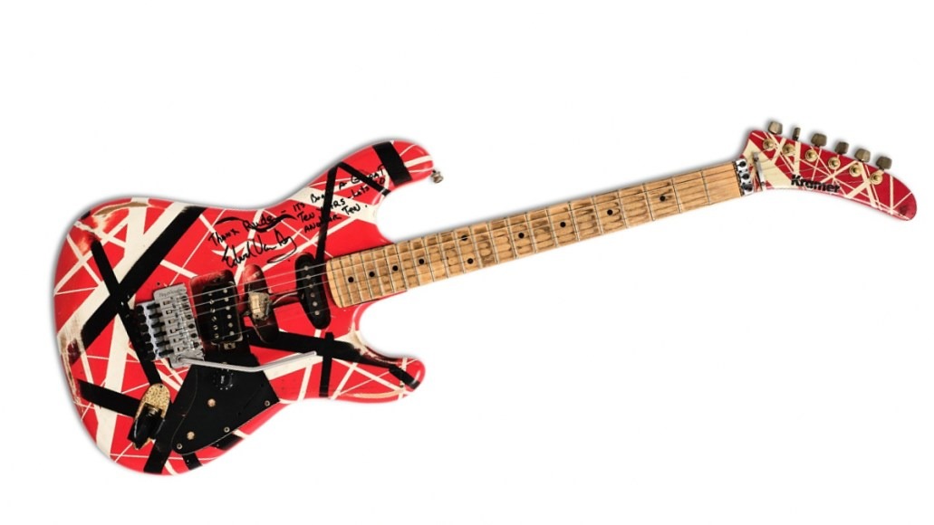 Eddie Van Halen's historic Kramer 5150 guitar
