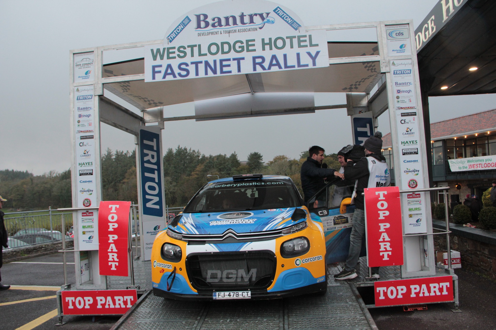 Fastnet Rally - Finish ramp 26/10/2025 -Westlodge Hotel Bantry | Facebook