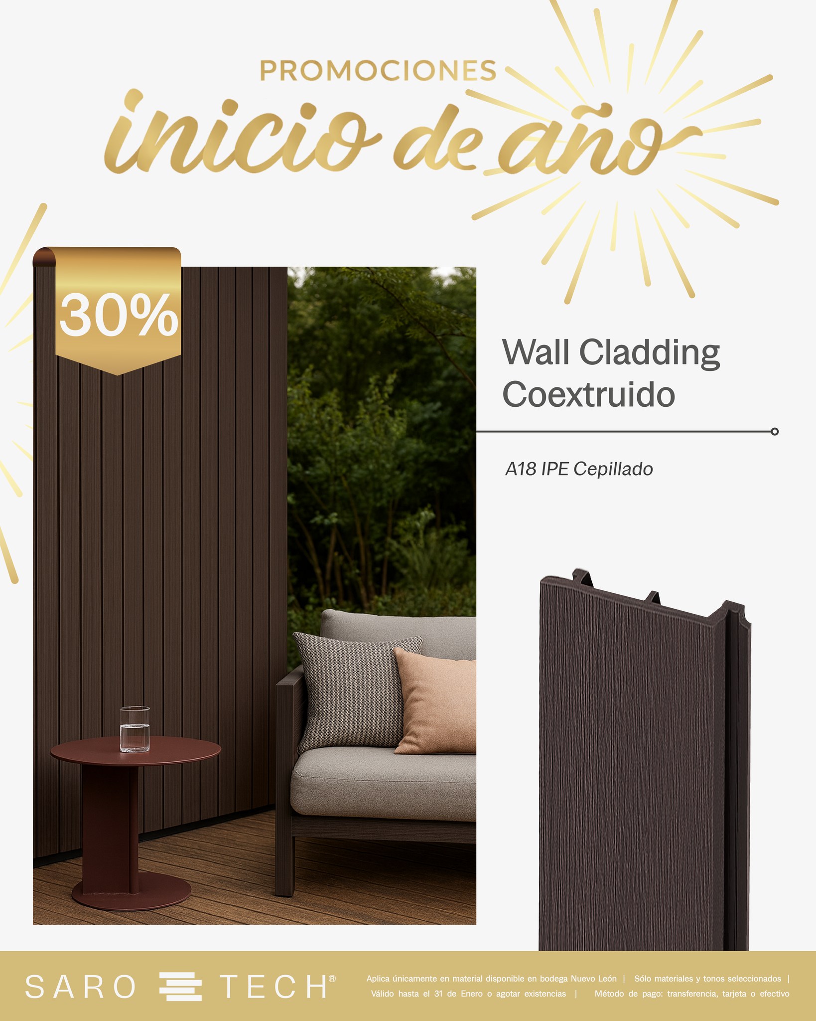 SAROTECH - Con tableros tipo lambrin de SARO, crearas una... | Facebook