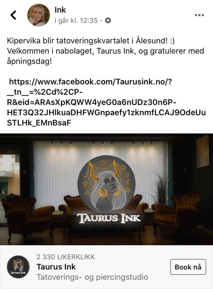 Taurus Ink - Kan ikke få en bedre start enn dette! Vi skal... | Facebook