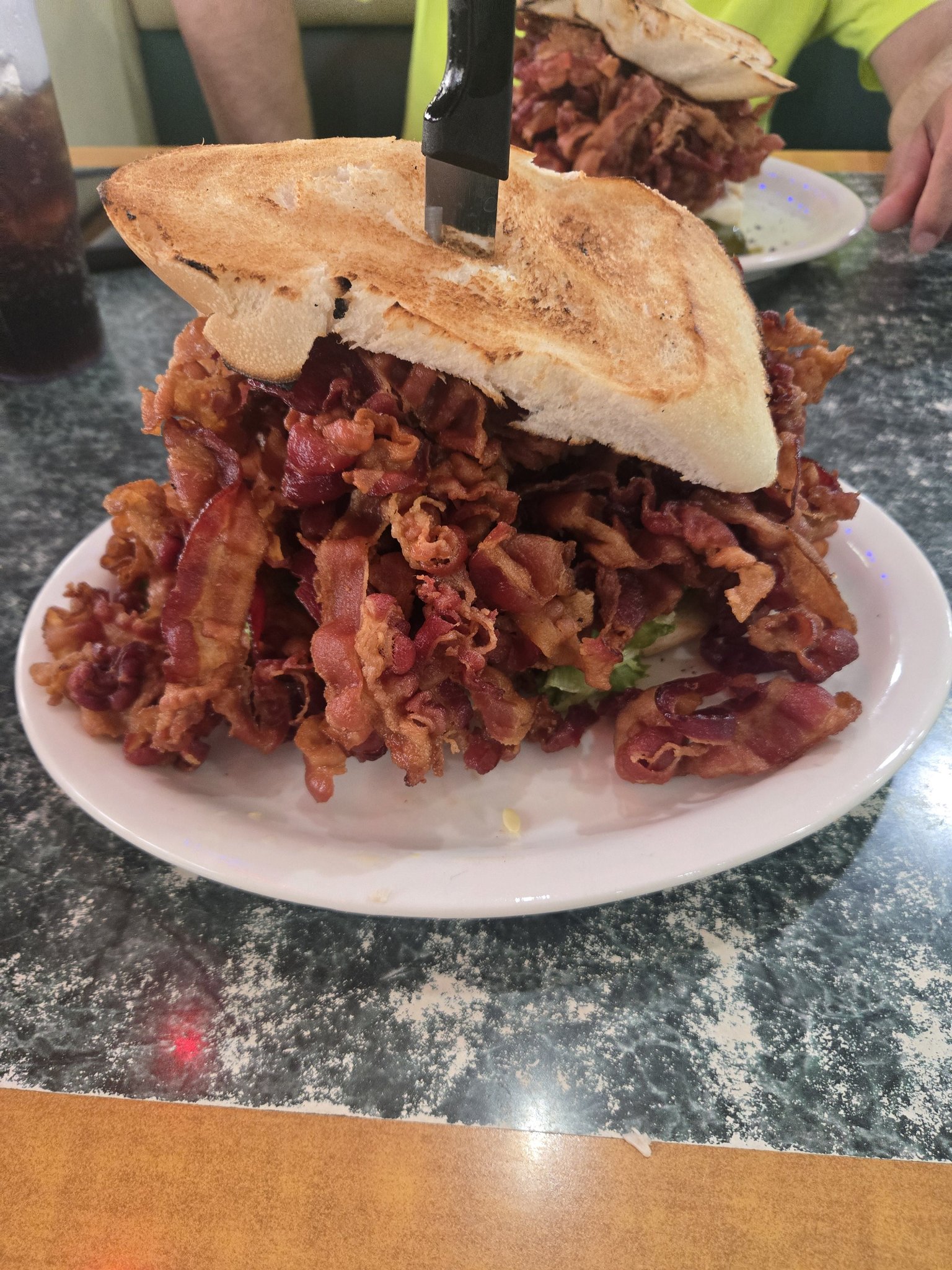 Tony's I-75 Truck Stop BLT with a pound of bacon