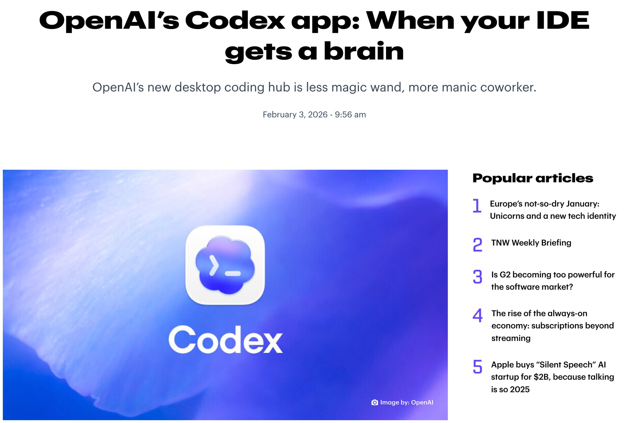 The Next Web - OpenAI just gave the IDE a brain. The new... | Facebook