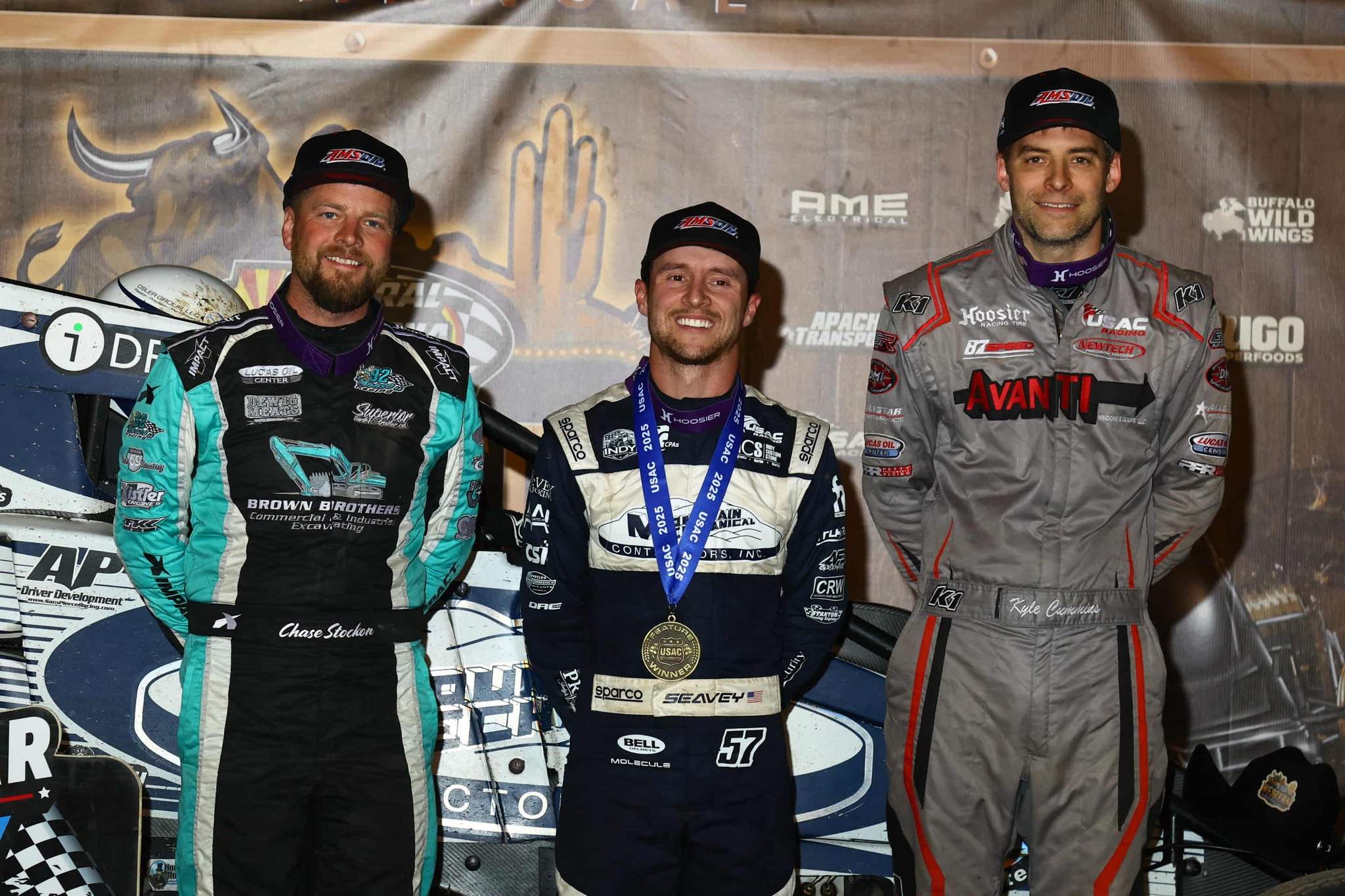 USAC - Tonight's top-3 USAC AMSOIL National Sprint Car feature ...