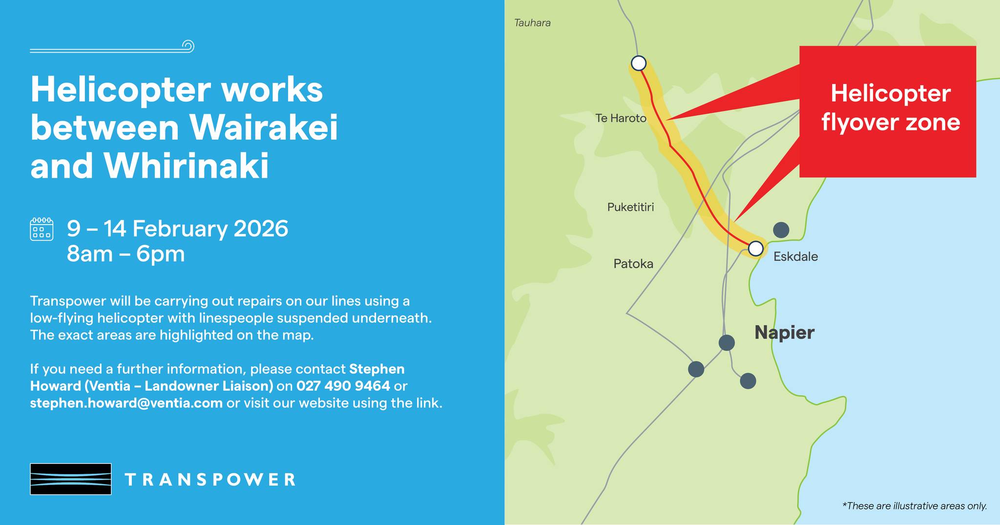 Transpower - Kia ora Hawke's Bay 👋 Between 9 and 14 February we’ll be ...