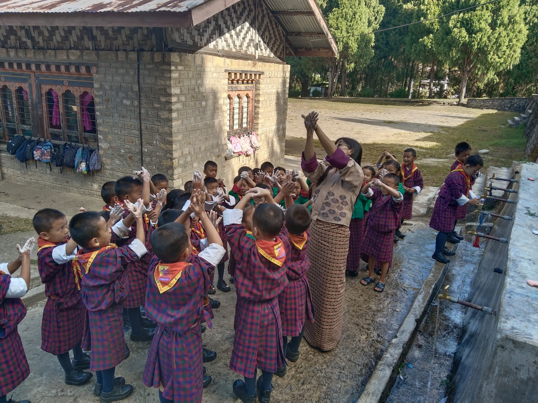 Trashi Yangtse Primary School - Image: Chechey Scout Investiture ...
