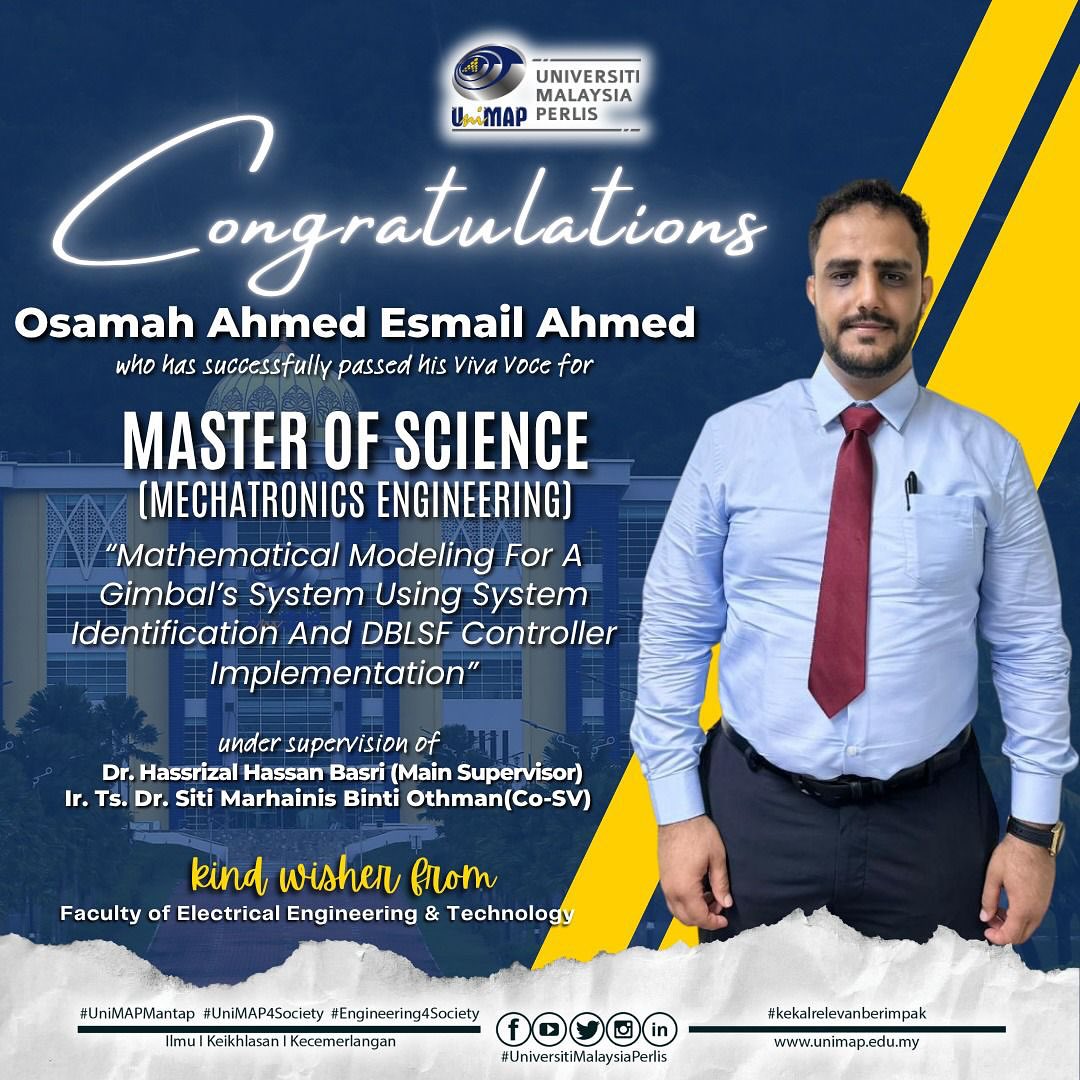 Fakulti - Our Heartiest Congratulations to OSAMAH AHMED ESMAIL AHMED ...