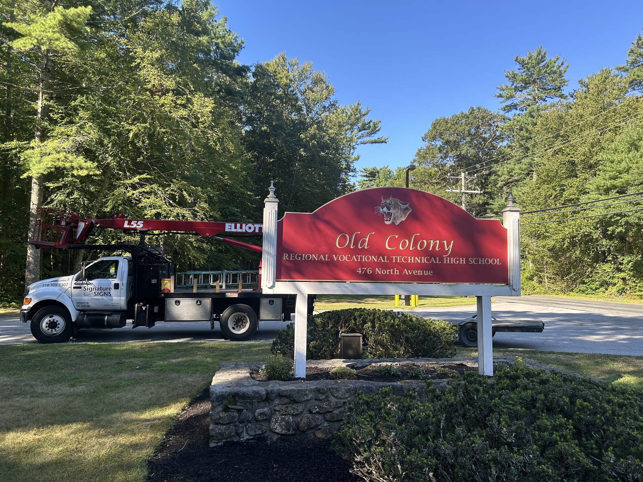 Signature - A new school year is the reason for a refreshed sign at Old ...