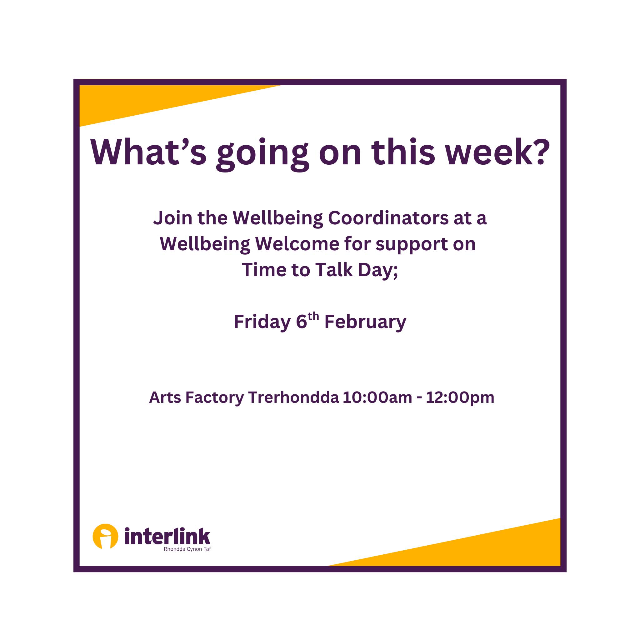 Interlink RCT - 🗣️ Time to Talk Day – 5 February 2026... | Facebook