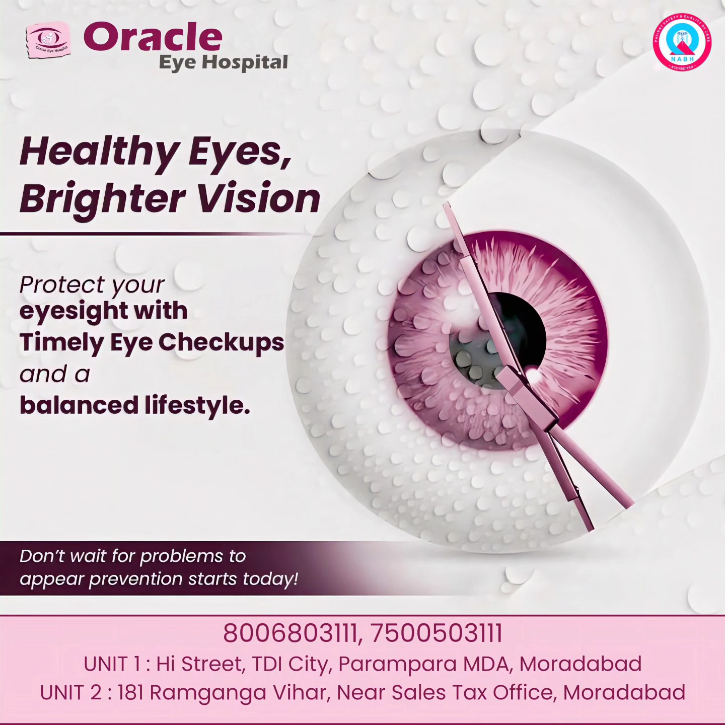 Oracle - Healthy Eyes, Brighter Vision 👁️ Timely checkup saves your ...
