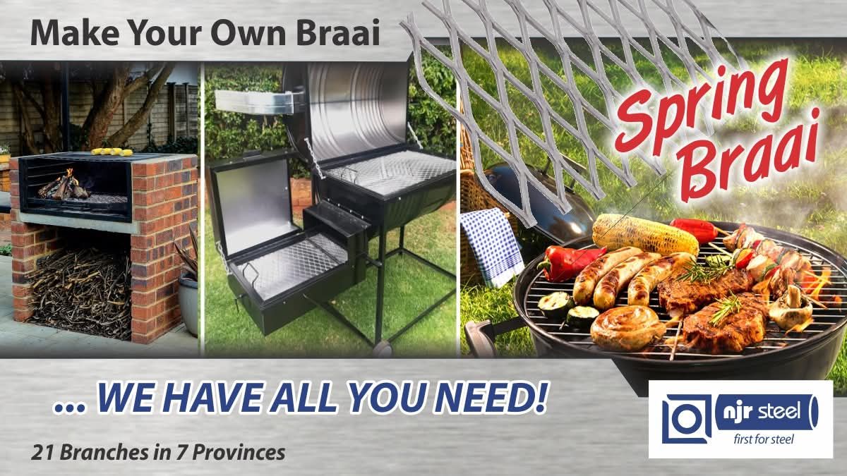 🔥 Braai season is here - build it your way! 🍖🔥 NJR Steel Vereeniging ...