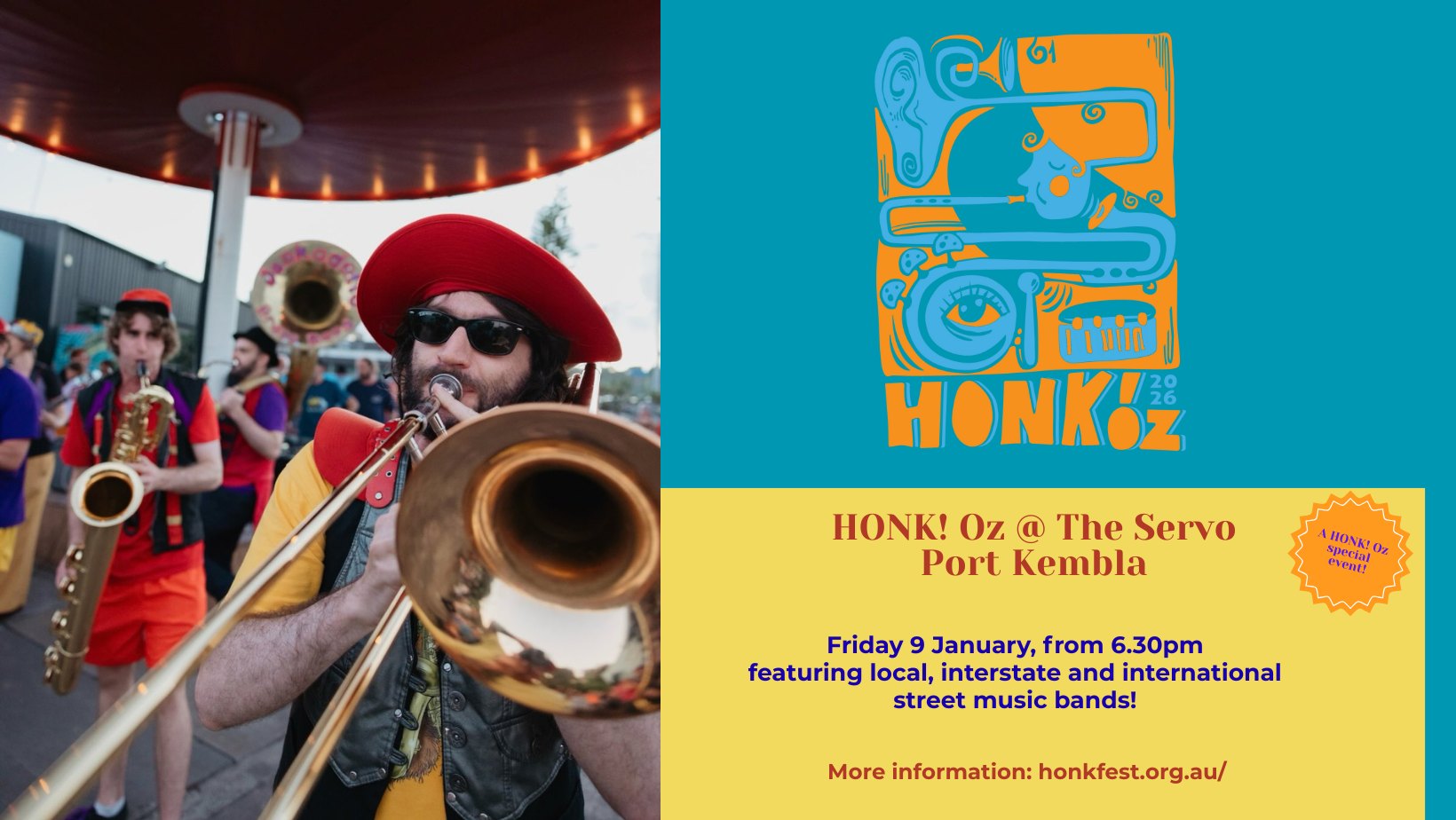 Honk Oz - The youngest band performing at HONK! Oz 2026... | Facebook