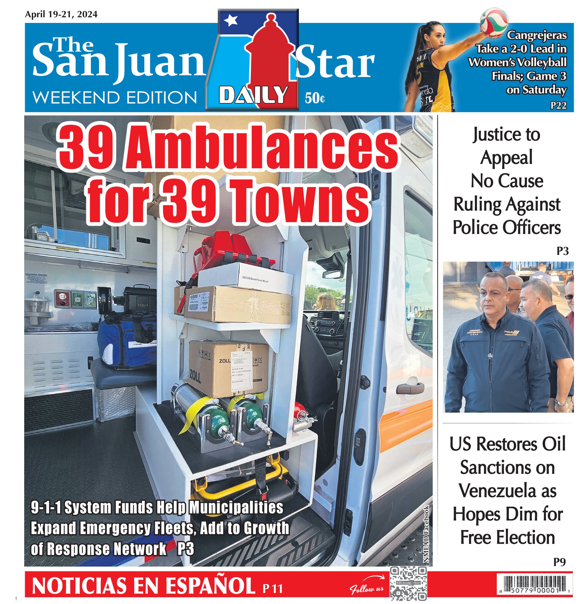 📰 [TODAY] 39 Ambulances for 39... - The San Juan Daily Star | Facebook