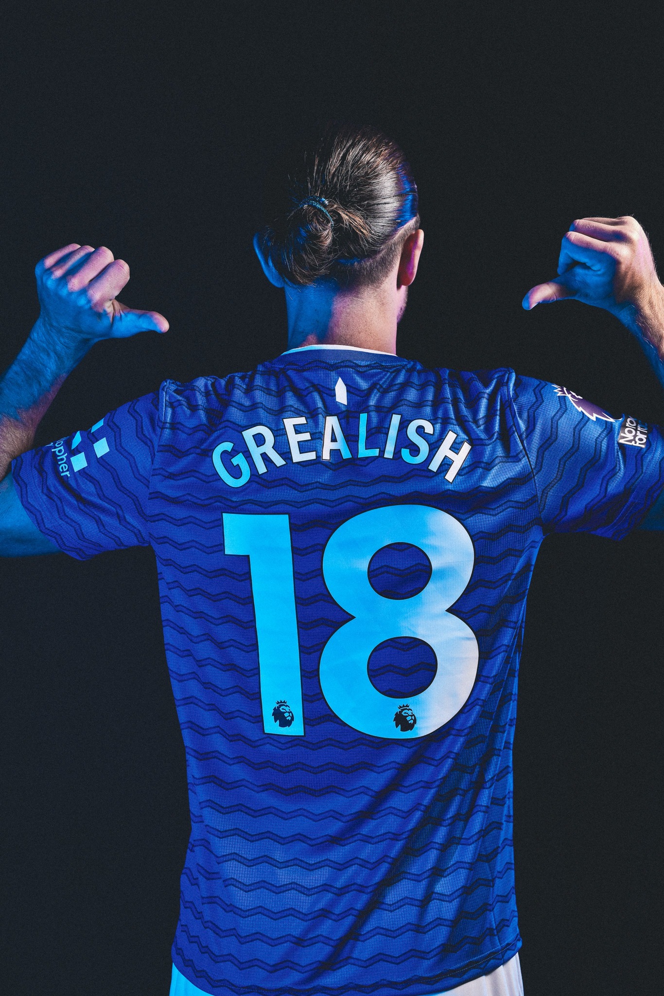 Grealish wears number 18 for Everton