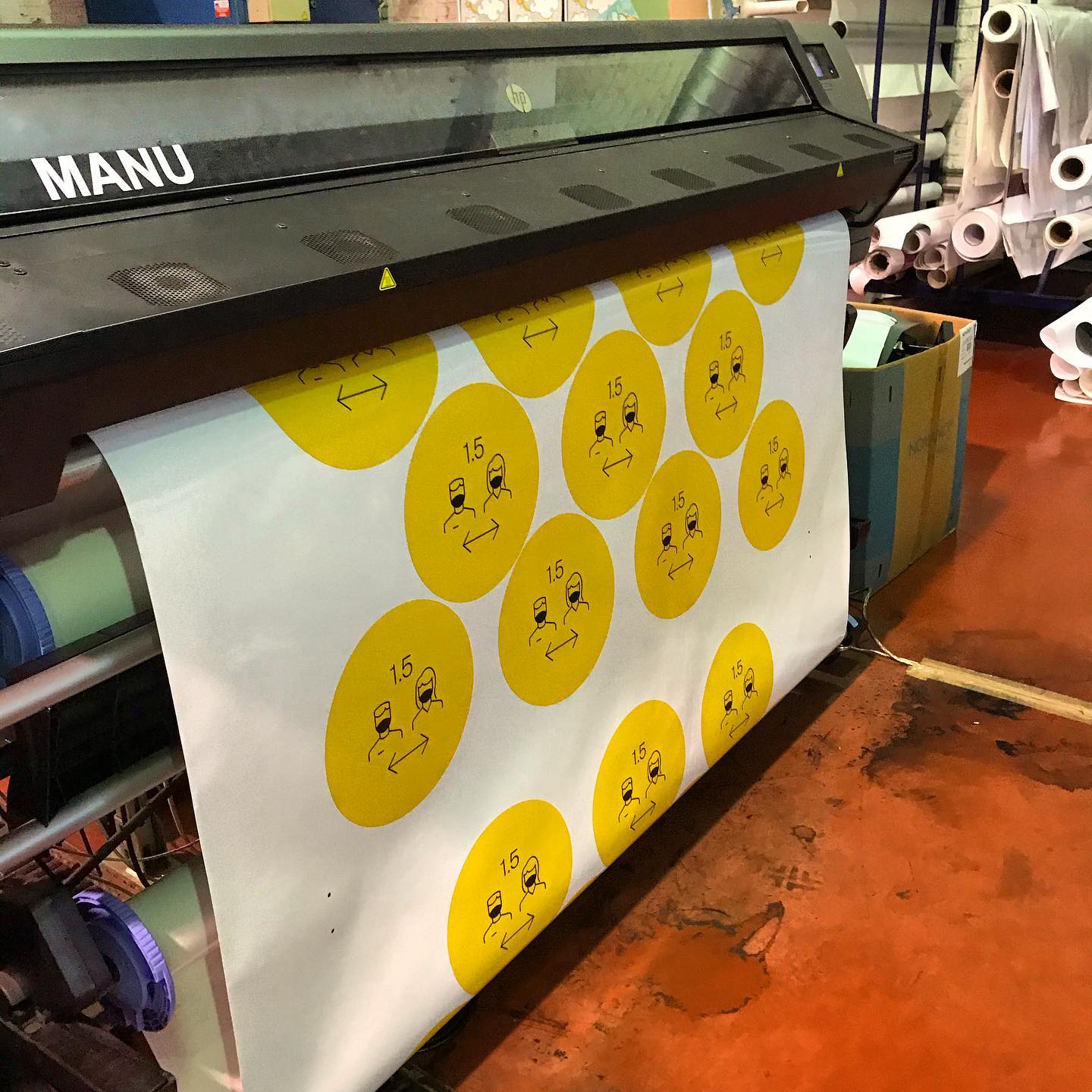 Stickers to be safety #covid #theprintagencybxl #tpa #digitalprinting # ...