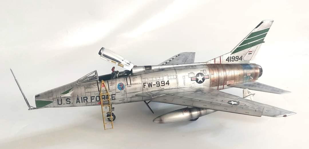 Trumpeter 1/48 Scale F-100C Super Sabre Fighter Jet Plastic Model Kit - Includes Photo-Etched Parts