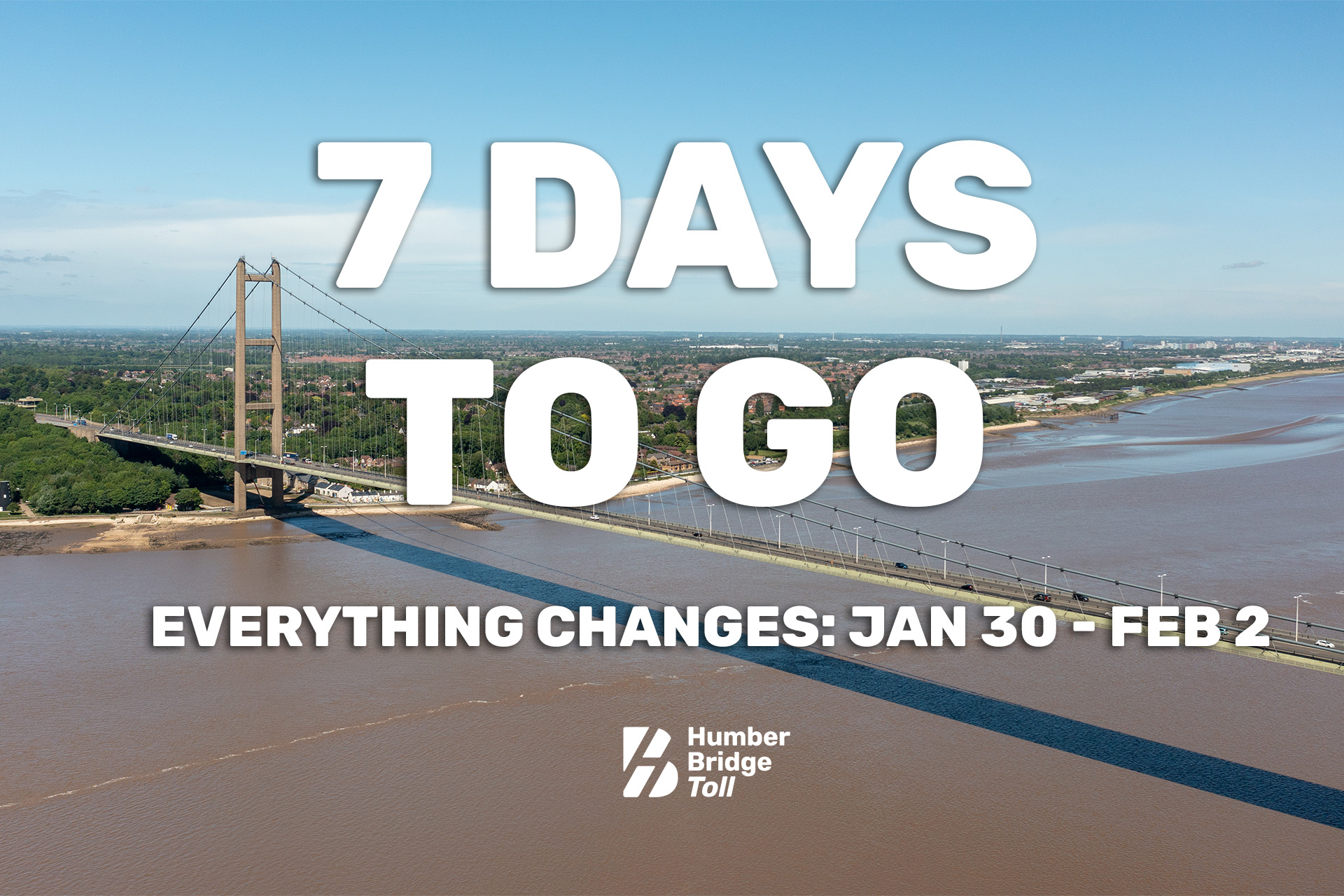 Humber Bridge - In just 7 days, our new toll system will... | Facebook
