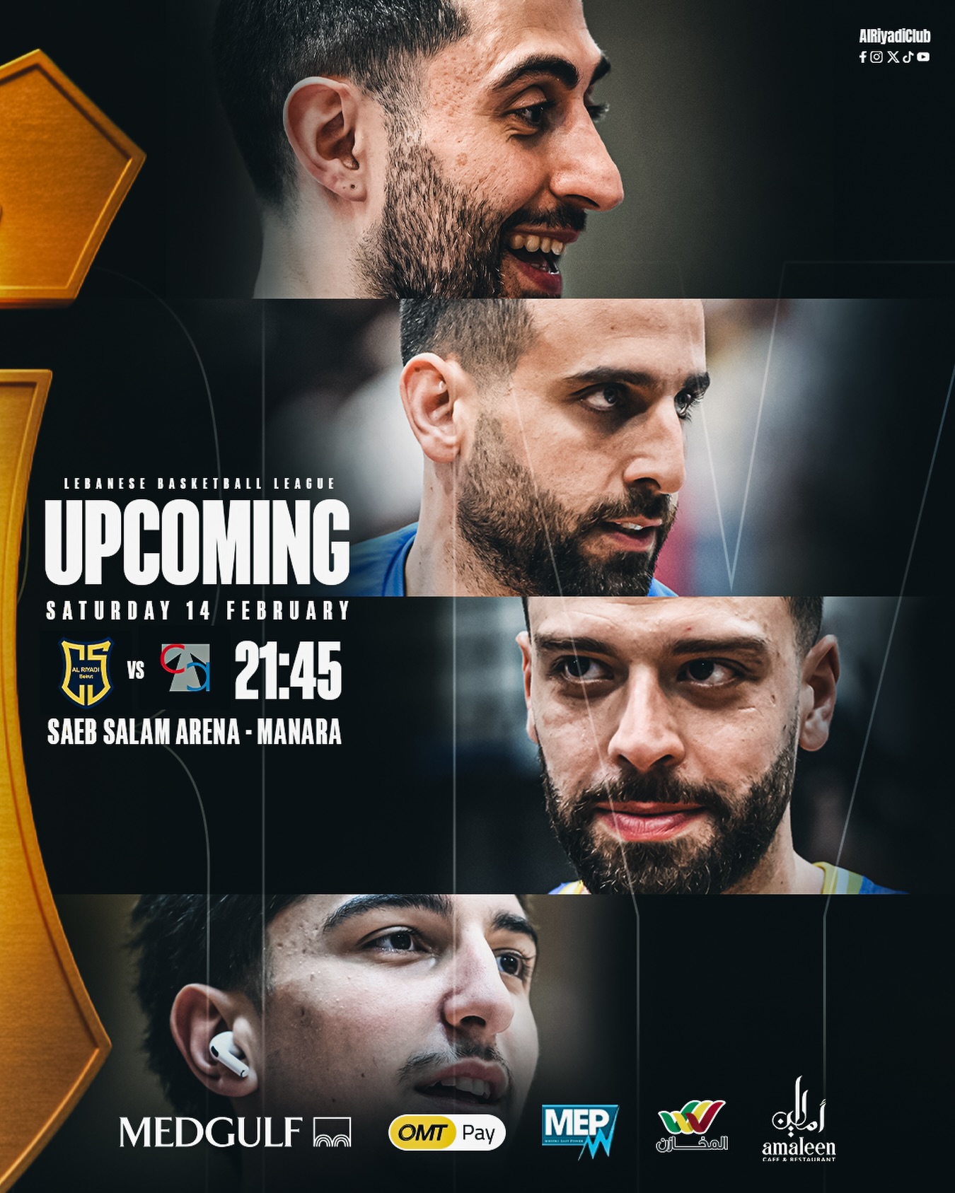 Al - UPCOMING GAME ⛹️ !!! 🏀 Al Riyadi v/s Antonine 🏆 Lebanese League 📍 ...