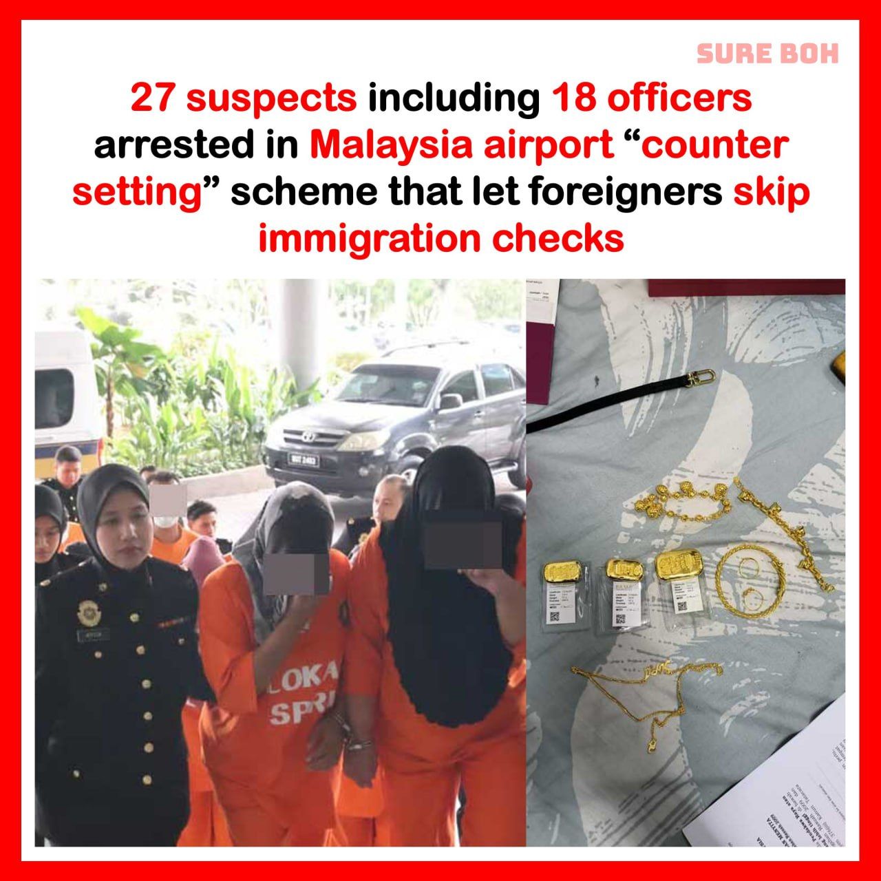 Sure - 27 suspects including 18 officers nabbed in Malaysia airport ...