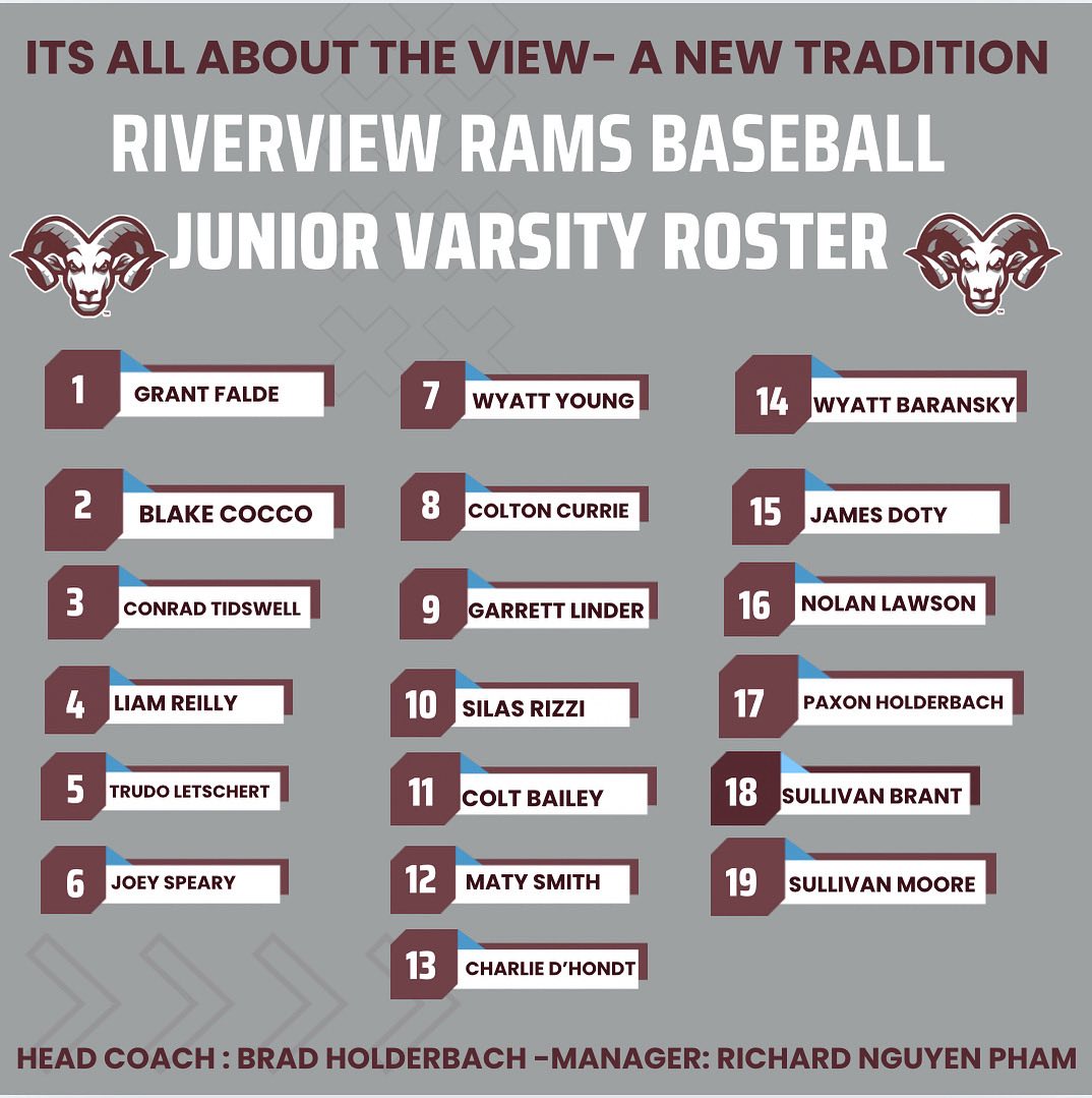 Congratulations to the 2026 Rams! - Riverview Rams Baseball | Facebook