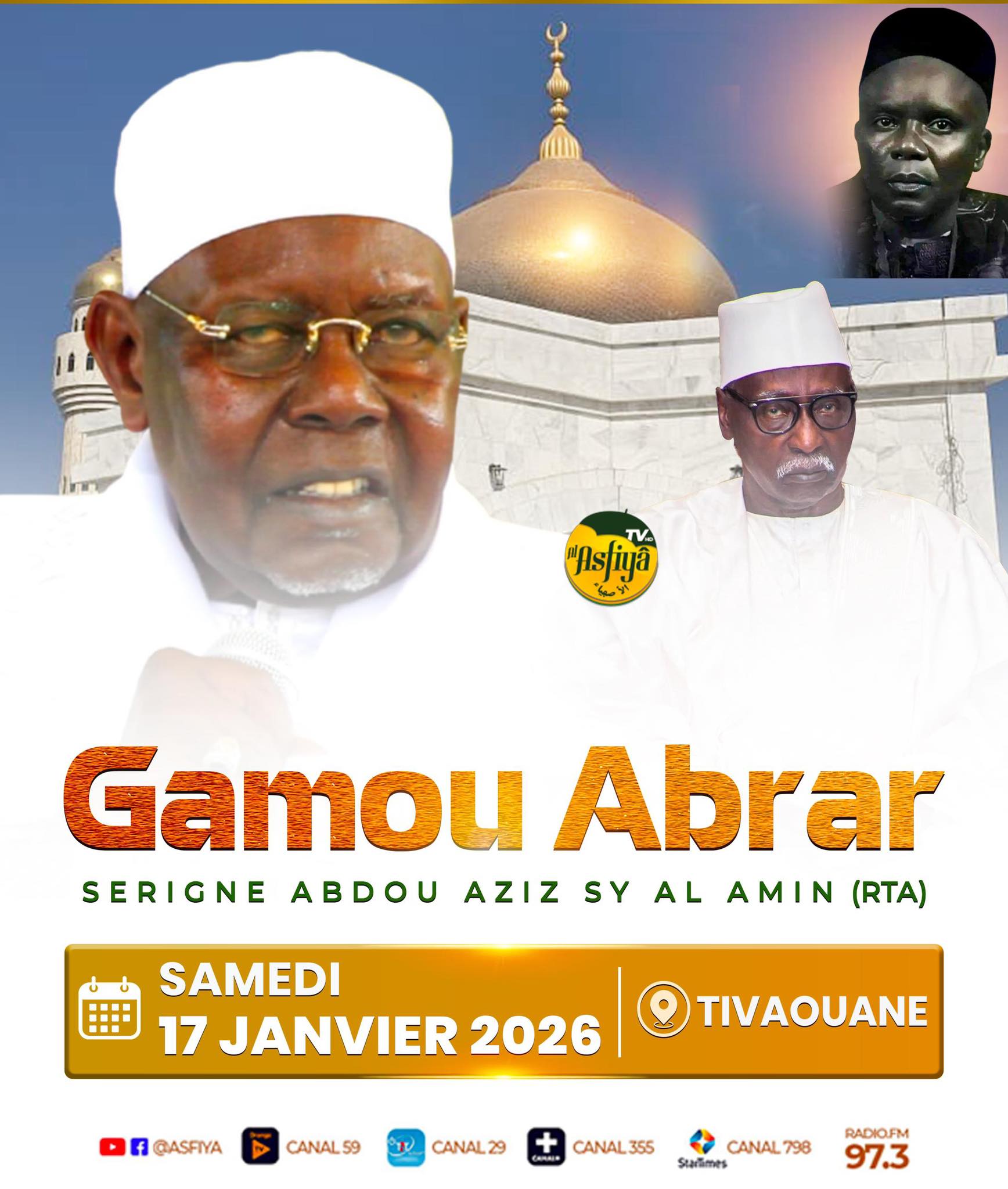 Asfiyahi.Org, - 🕌 Gamou Abrar 2026 Hommage à Serigne Abdou Aziz Sy Al ...