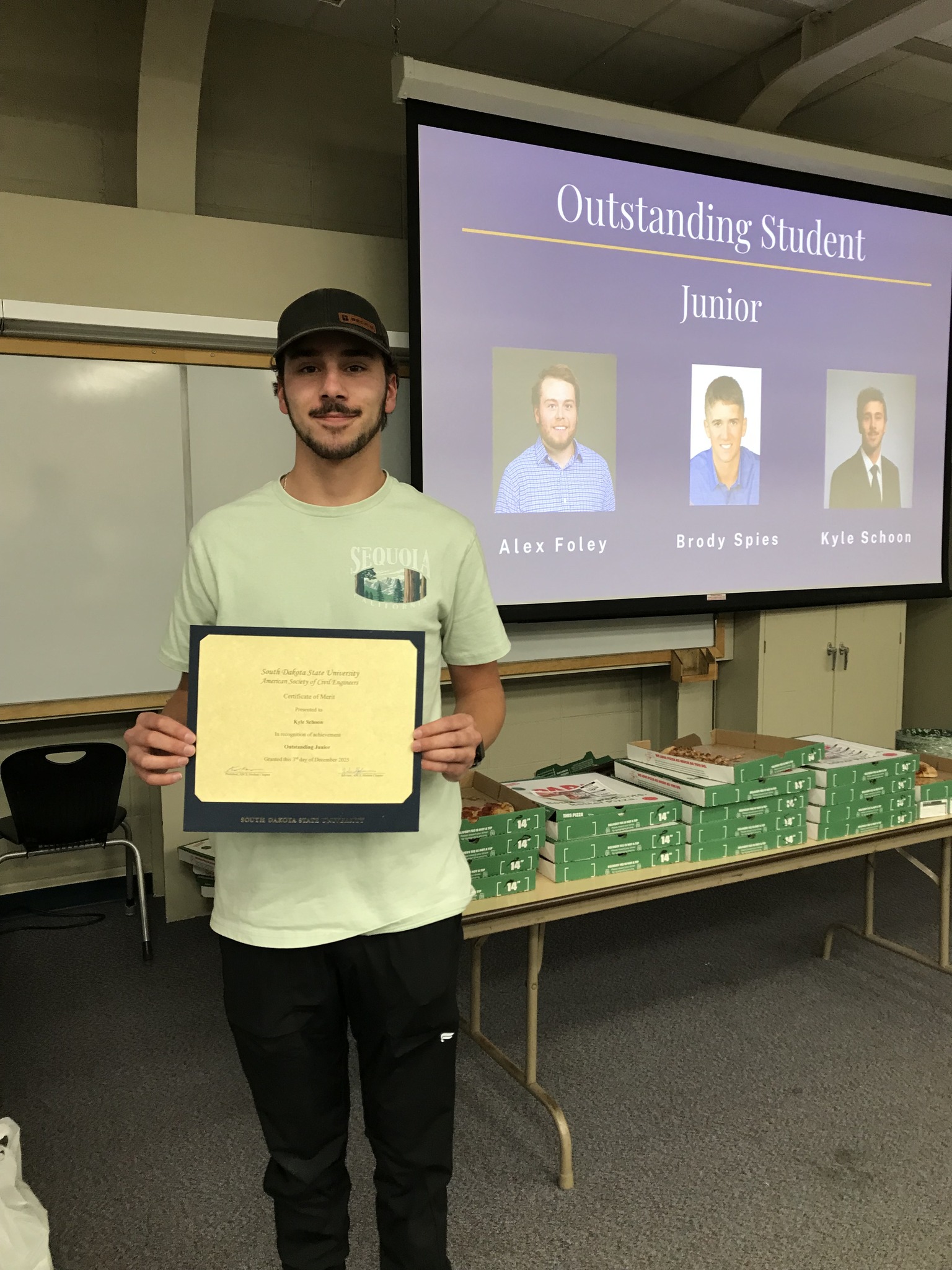 South - Civil engineering senior Alex Foley has been awarded the 2025 ...
