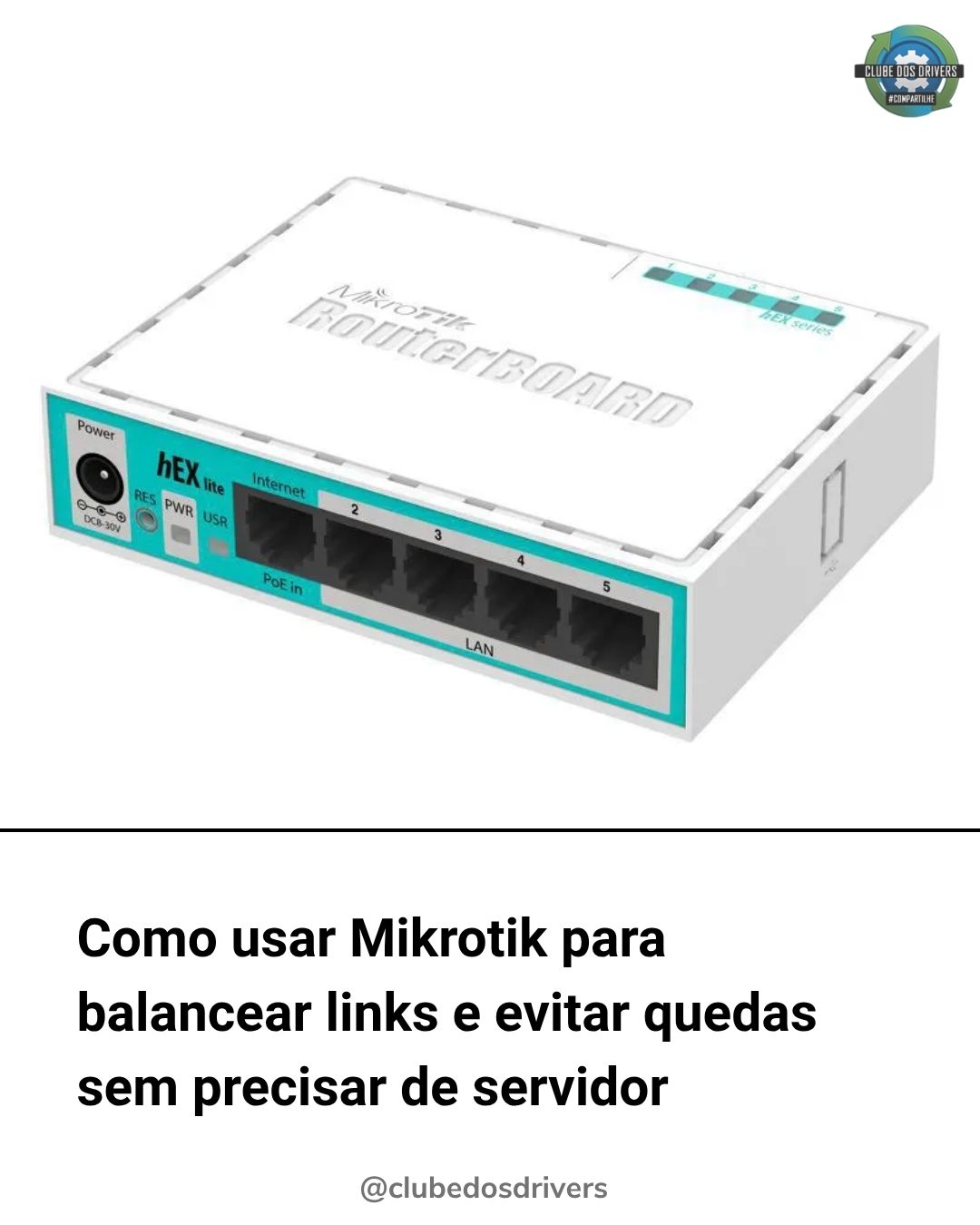 Clube - 🔧 Quer deixar sua rede imune a quedas de provedor e ainda somar ...