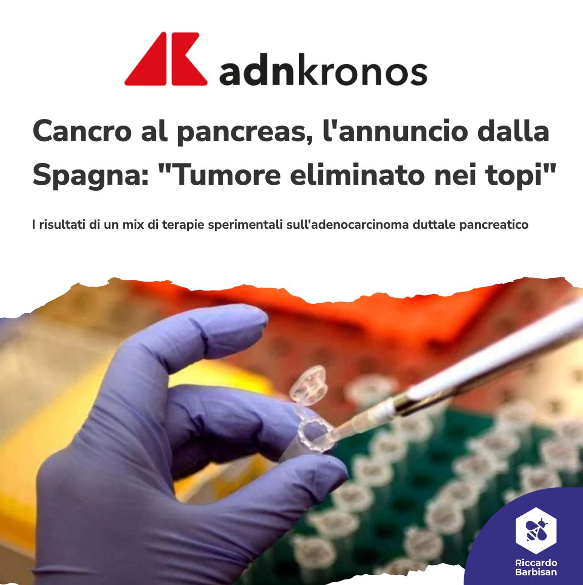 Riccardo - 🔬 Una speranza concreta nella lotta contro il tumore al ...