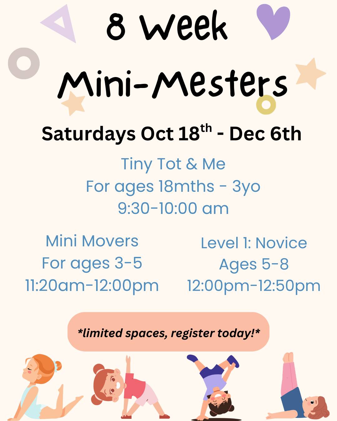 True - Fall Mini Mesters Begin October 18th! Looking for a way to ...