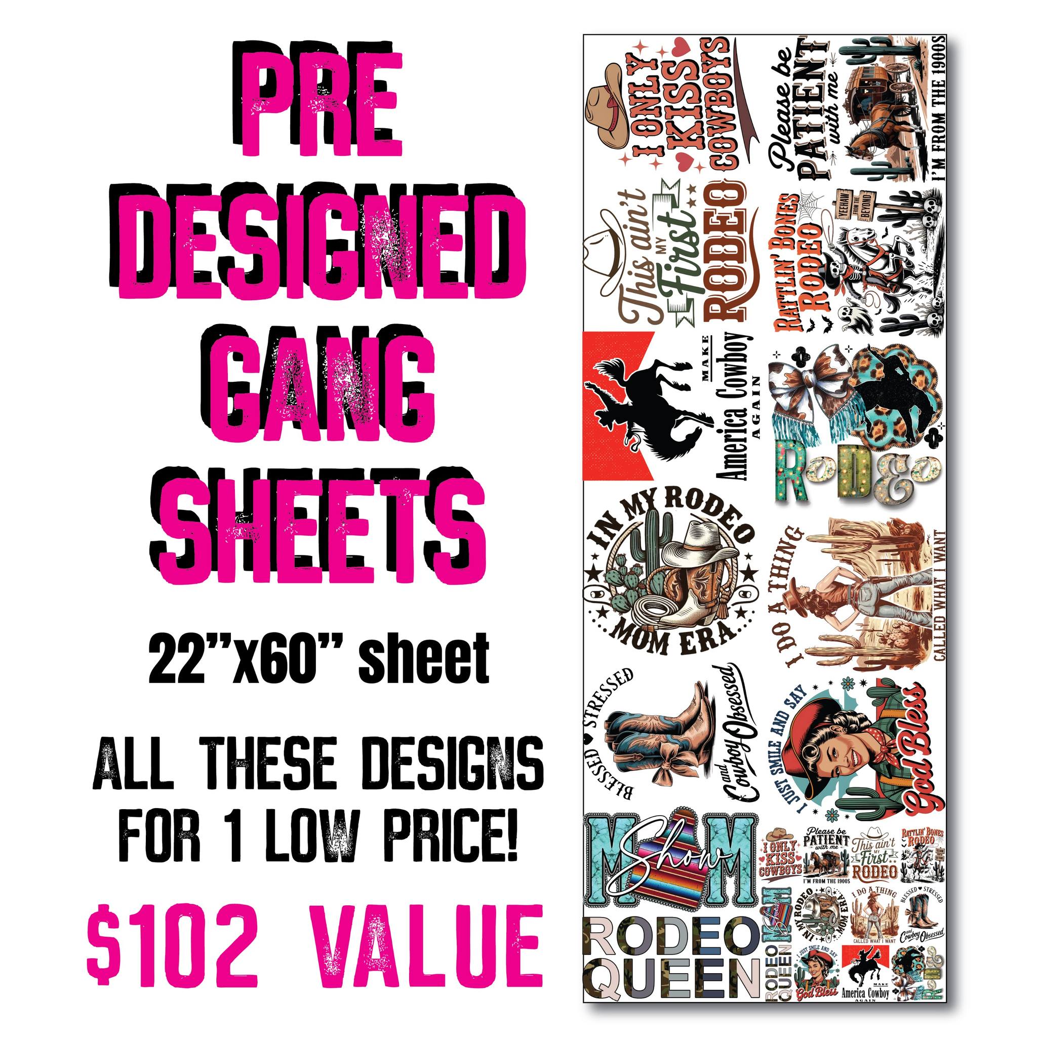 CSDS - Our featured gang sheet is HERE! 🤠🎉 This week we’re going full ...
