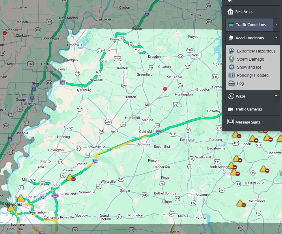 KFVS-TV - TRAFFIC UPDATE: Here's a look at travel maps across the ...