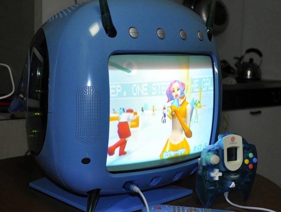 This 14” TV from 2000 was sold only in Japan and included a built